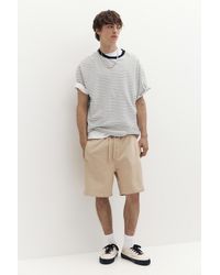 Pull&Bear - Bermuda Jogger With Logo - Lyst