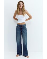 Pull&Bear - Low-Rise Straight-Leg Jeans - Lyst