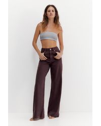 Pull&Bear - High-Waist Wide-Leg Jeans - Lyst