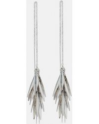Pull&Bear - Leaf Dangle Earrings - Lyst