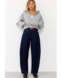 Pull&Bear - Low-Rise Barrel Jeans - Lyst