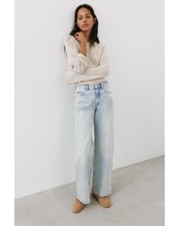 Pull&Bear - Baggy Jeans Met Studs - Lyst