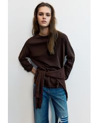 Pull&Bear - Oversize Long Sleeve T-Shirt - Lyst