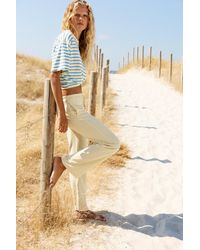 Pull&Bear - Linen Blend Joggers - Lyst