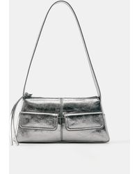 Pull&Bear - Metallisierte Multipocket-Schultertasche - Lyst