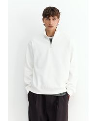 Pull&Bear - Quarter-Zip Sweatshirt - Lyst