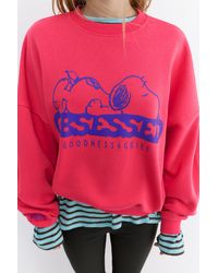 Pull&Bear - Peanuts Snoopy Sweatshirt - Lyst