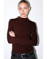 Pull&Bear - High Neck Bodysuit - Lyst