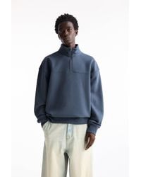 Pull&Bear - Sweatshirt With Zip-Up Collar - Lyst