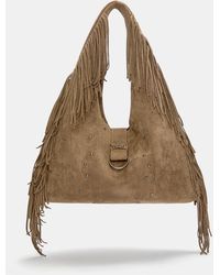 Pull&Bear - Shopper-Tasche Mit Fransen - Lyst
