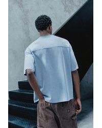 Pull&Bear - Relaxed Fit Overlock T-Shirt - Lyst