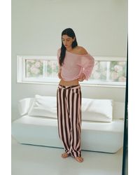 Pull&Bear - Jean Barrel À Rayures - Lyst