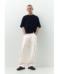 Pull&Bear - Baggy Cargo Jeans - Lyst