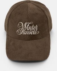 Pull&Bear - Braune Cordkappe - Lyst