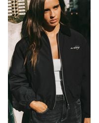 Pull&Bear - Waxed Bomber Jacket - Lyst