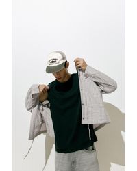 Pull&Bear - Lightweight Checked Hooded Jacket - Lyst