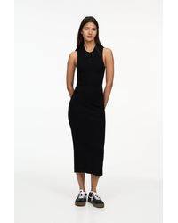 Pull&Bear - Langes Kleid Mit Polokragen - Lyst