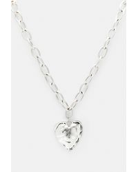 Pull&Bear - Collana Con Pendente A Cuore - Lyst