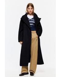 Pull&Bear - High Neck Belted Coat - Lyst