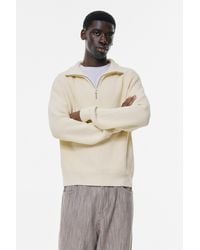 Pull&Bear - Quarter-Zip Sweater - Lyst