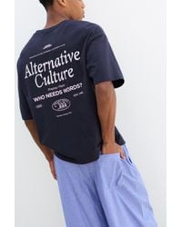 Pull&Bear - Relaxed Fit Preppy Place Graphic T-Shirt - Lyst