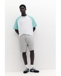 Pull&Bear - Bermuda Jogger With Logo - Lyst