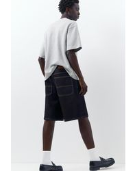 Pull&Bear - Baggy Relaxed Fit Denim Bermuda Shorts - Lyst