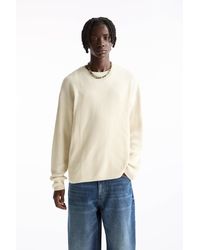 Pull Bear Textured Knit Jumper in Black for Men Lyst UK