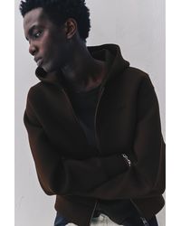 Pull&Bear - Neoprene-Effect Hoodie - Lyst
