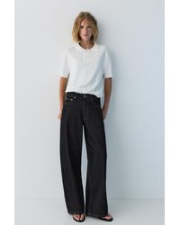 Pull&Bear - Barrel Jeans With Stars - Lyst
