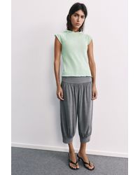 Pull&Bear - T-Shirt En Maille Fine À Capuche - Lyst