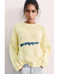 Pull&Bear - Pull Oversize Cœurs - Lyst