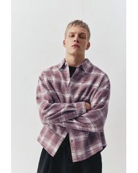 Pull&Bear - Langärmeliges Hemd Mit Karomuster - Lyst