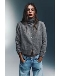 Pull&Bear - Vest Met Opstaande Kraag En Knopen - Lyst