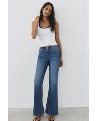 Pull&Bear - Low-Rise Boot-Cut Jeans - Lyst