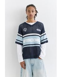 Pull&Bear - Stwd Striped Crochet T-Shirt - Lyst