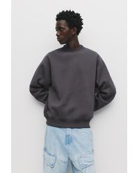 Pull&Bear - Basic Round Neck Sweatshirt - Lyst