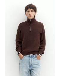 Pull&Bear - Quarter-Zip Jumper - Lyst
