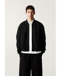 Pull&Bear - Bomberjacke Aus Wildlederimitat - Lyst