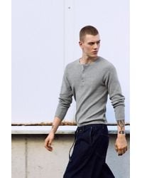 Pull&Bear - Henley Collar Jumper - Lyst