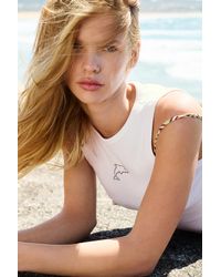 Pull&Bear - Rhinestone Dolphin Tank Top - Lyst