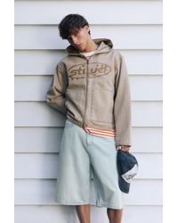 Pull&Bear - Stwd Denim Skater Bermuda - Lyst