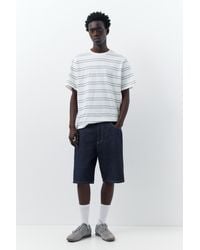 Pull&Bear - Baggy Denim Bermuda Shorts - Lyst