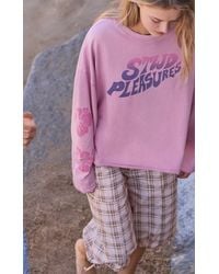 Pull&Bear - Pleasures X Stwd Check Sarouel Capri Trousers - Lyst