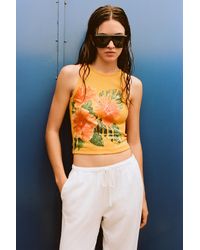 Pull&Bear - Floral Sequin Tank Top - Lyst
