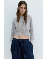 Pull&Bear - Short Buttoned Cardigan - Lyst