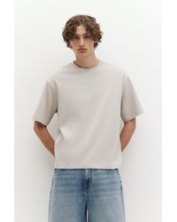 Pull&Bear - Boxy Interlock T-Shirt - Lyst