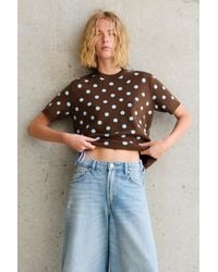 Pull&Bear - Polka Dot Knit Top - Lyst