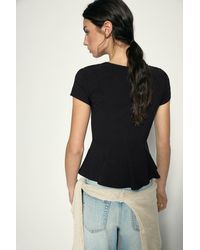Pull&Bear - Peplum Top - Lyst