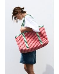 Pull&Bear - Striped Towelling Tote Bag - Lyst